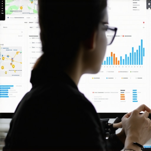 Person reviewing local SEO metrics on a computer