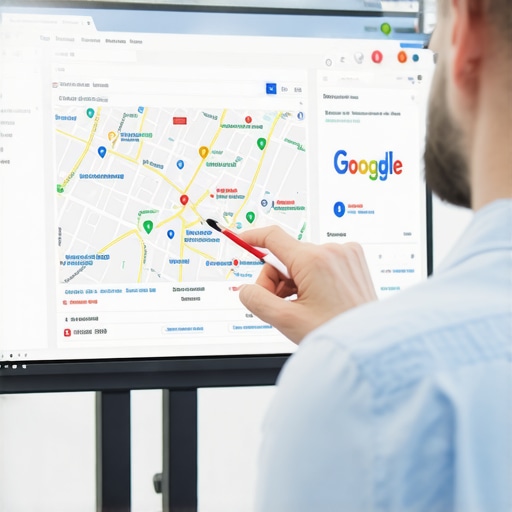 Google Maps Data Analysis for Local SEO Expert analyzing local search data on a computer screen
