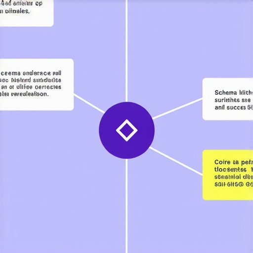 Infographic illustrating schema markup structure for local business SEO