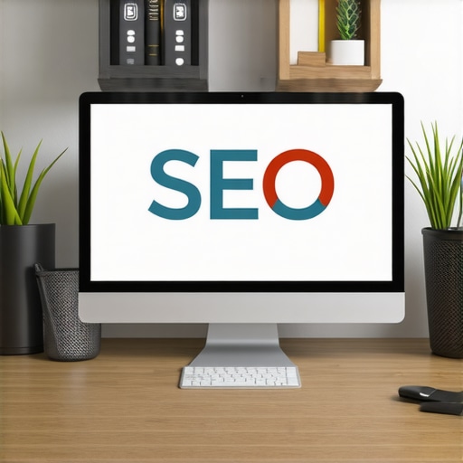 Multiple SEO software interfaces on a computer monitor demonstrating local SEO management.