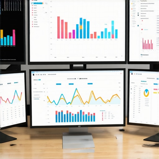 Monitoring Local SEO with Advanced Tools Person analyzing local search rankings and citation data on multiple screens in a modern office.