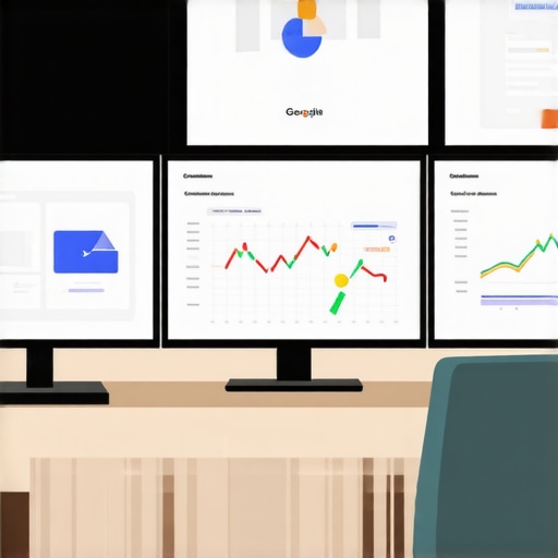 A workspace showing screens with SEO dashboards, citation audits, and analytics for local search rankings