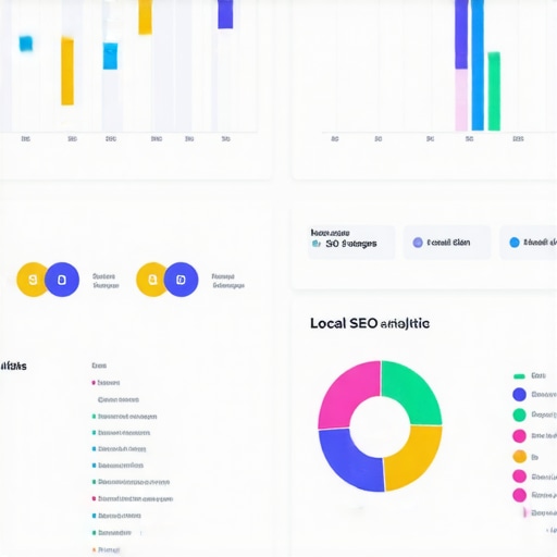 A computer screen showing detailed local SEO analytics and monitoring alerts.