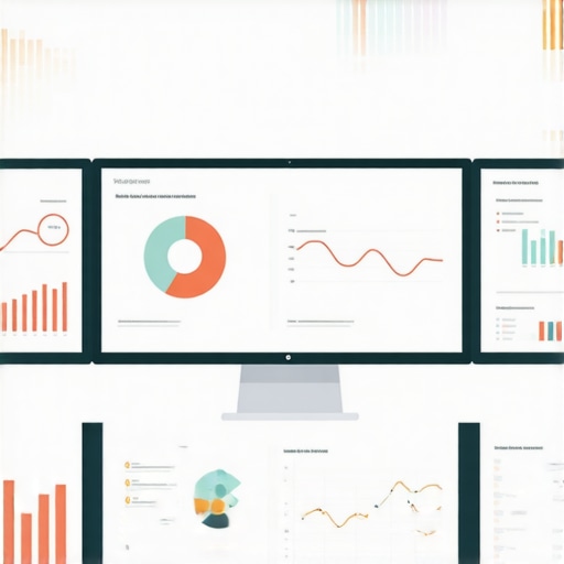 A workspace with multiple screens displaying SEO and analytics tools used for ongoing local ranking maintenance.