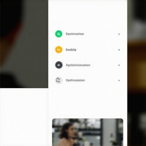 Business owner optimizing Google My Business profile on multiple screens