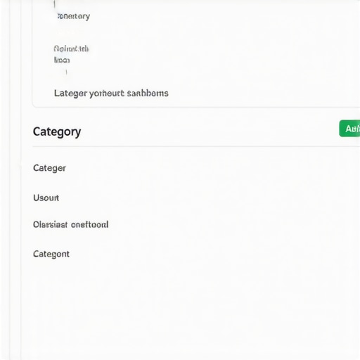 Google My Business dashboard displaying category settings.